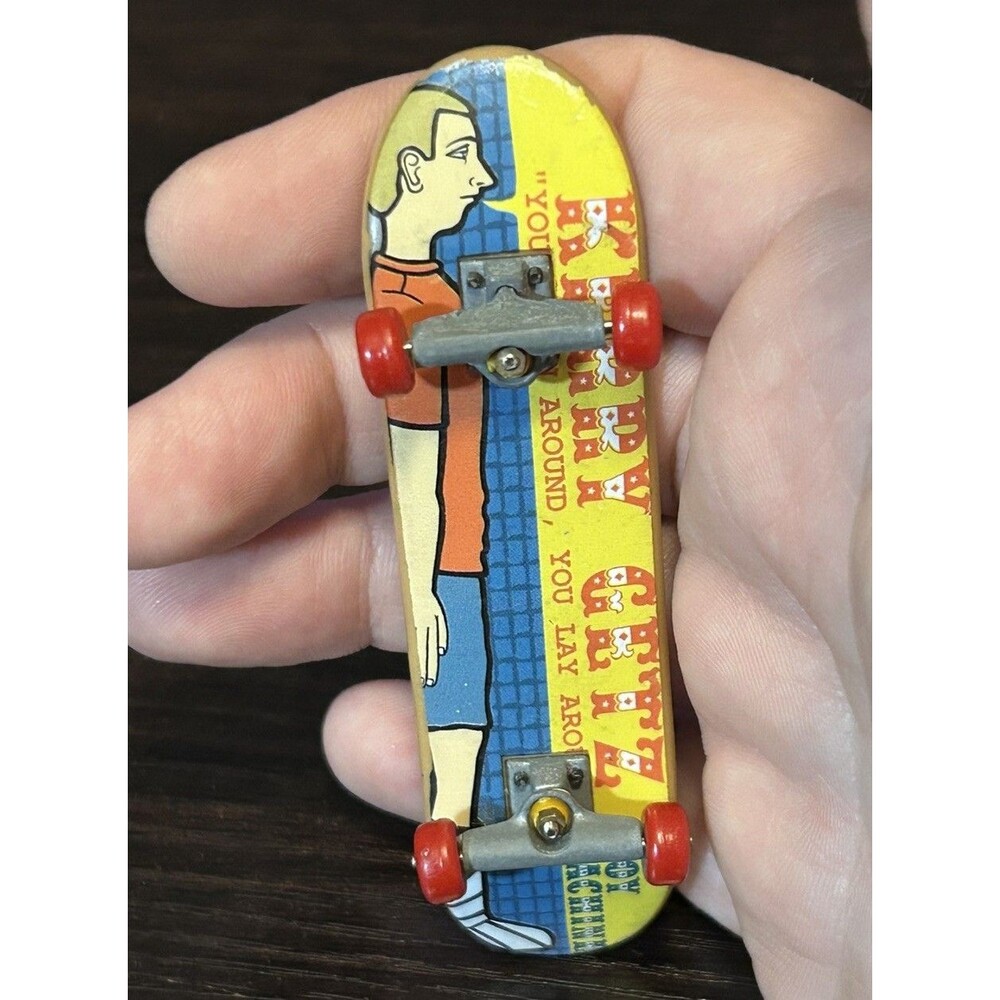 Vintage Tech Deck Toy Machine Kerry Getz Lay Around Complete RARE Skateboard Toy